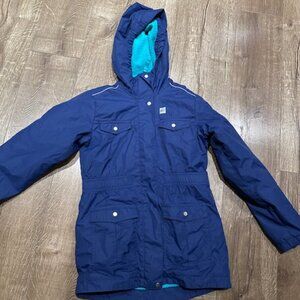 MEC Fleece lined rain jacket size 10 youth